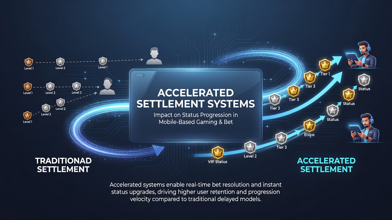 Dashboard view of status progression metrics linked to settlement speed in betting apps
