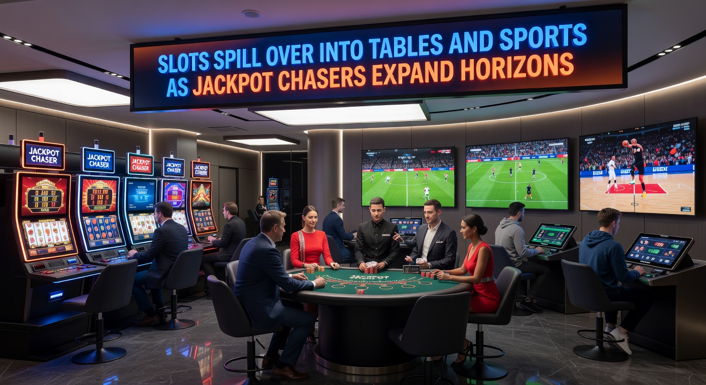Dynamic split-screen of a player on mobile device switching from slot reels to live sports odds and table game interface