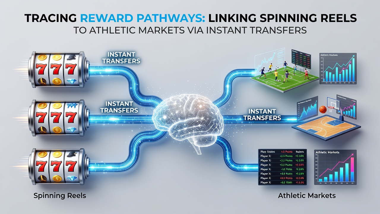 Illustration of instant transfer process between casino games and sports betting platforms