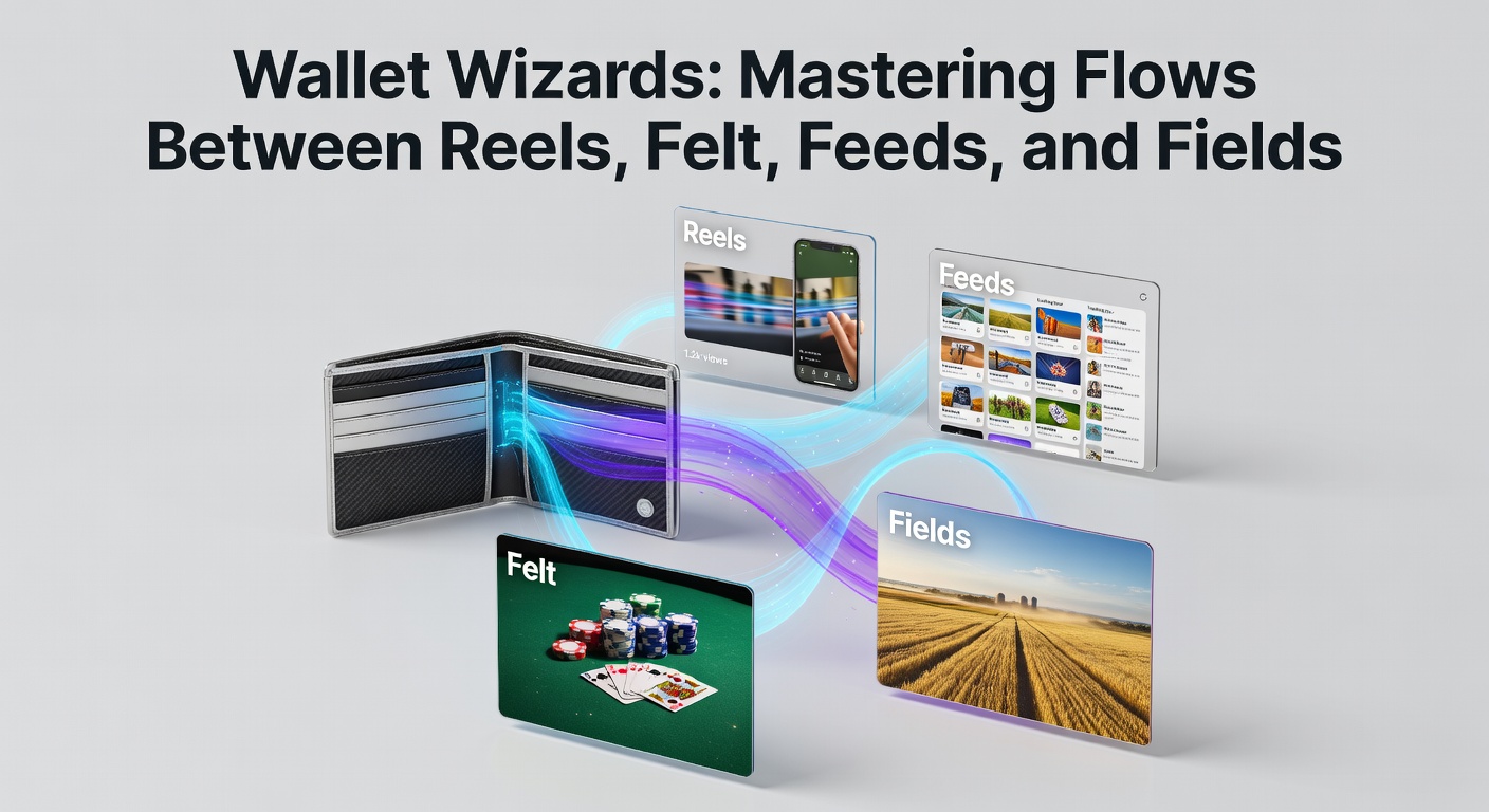 Illustration of wallet flows connecting live casino streams to sports betting interfaces with swift arrow transfers